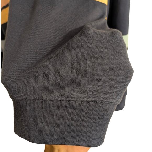 P.J. Salvage Women's Striped Pajama Hoodie Jogger Set Navy Blue Size XS - Picture 8 of 14